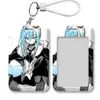Suporte de Cartão Anime Fofo Rei Rimuru Porta-Cartão de Identificação Conjunto de Armazenamento Cartão de Refeição Estudantil Cartão de Acesso Porta-Cartão de Ônibus