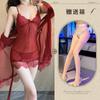Night Tingxiang Lingerie sexy estilo europeu e americano tamanho grande conjunto de três peças sexy renda renda conjunto saia de tule 040