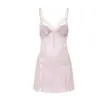 Lindo Conjunto de Pijamas Sexy, Renda Burnout Luxuosa em Malha com Bojos, Camisola e Robe Conjunto para Casa C5928