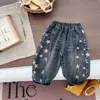 Novedad Moda Otoño 2026 Jeans para Niños, Pantalones Curvos con Estampado de Estrellas para Niños, Pantalones Rectos para Primavera y Otoño