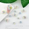 Yiwu Nail Art Explosões Deixando Cair Óleo Flor Borboleta Nail Art Jóias Luminosa Resina Borboleta Jóias Ins Vento Acessórios