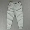 Pantalones casuales de tobillo con cordones para hombre, elásticos, transpirables, estilo coreano, modernos, combinan con todo, corte ajustado, skinny, pantalones de cintura elástica