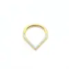Anillo cerrado en forma de corazón de gota de agua de acero inoxidable 316 para nariz, cartílago, joyería para piercing, venta al por mayor directa del fabricante