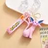 Llavero Colgante Dibujo Animado Creativo Transfronterizo Familia de Pikachu y Eevee Accesorios para Llavero de Bolsa de Coche Venta al por Mayor
