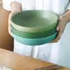(9,9 Yuan por 2 Tigelas de Cerâmica) Tigelas de Salada Práticas, Tigelas de Comida Domésticas, Tigelas Fundas, Tigelas para Macarrão, Esmaltadas em Forno Vintage com Imperfeições