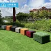 Taburete Pequeño de Tela Personalizado para Uso en el Hogar, Taburete Bajo, Reposapiés, Taburete Redondo, Taburete Sencillo para Mesa de Café de Sofá de Sala de Estar, Taburete Creativo de Madera Maciza