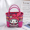 Bolsa de palha portátil de fornecedor internacional, bolsa de praia com mosaico da moda, bolsa quadrada pequena aberta colorida, cesta de vegetais portátil