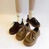 Sandálias Birkenstock com Solado Grosso para Aumentar a Altura para Mulheres, Nova Moda Outono 2026 Versátil Camurça Retrô Corte Profundo Bico Largo Sapatos de Salto Único