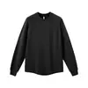 Ropa de Hombre Jie Zhan Derong Camiseta Cálida de Manga Larga Raglán 26 Nueva Moda de Primavera Marca Color Sólido Holgada Cuello Redondo Camiseta Básica