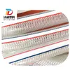 Venda direta de fábrica de mangueiras transparentes de PVC com textura de pele de cobra, mangueiras flexíveis reforçadas com fibra, conduítes para cabos resistentes à pressão e mangueiras corrugadas, disponíveis em uma gama completa de modelos para resistência à pressão e desempenho em baixas temperaturas.