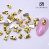Nova Arte Do Prego Amarelo Dourado Em Forma De Broca Net Vermelho Fundo Plano Em Forma De Broca Fundo De Ouro Broca Nail Art Broca Ornamentos Strass