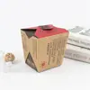 Papel de Embalaje Marrón Papel para Llevar Caja de Almuerzo para Arroz Frito Caja de Embalaje Desechable para Llevar Cuadrada Caja de Embalaje para Catering Pollo Frito Hamburguesa