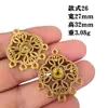 Gancho para Oreja Poroso de Amazon Transfronterizo Conexión con Forma de Flor Cabeza Colgante Collar DIY Pendientes Hebilla de Conexión para Borlas Accesorios de Joyería