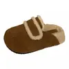 Zapatos de Algodón Cálido de Terciopelo Retro Plus para Mujer 2026 Nuevo Estilo Otoño/Invierno Suela Gruesa Elevadores Cómodos Zapatillas de Media Puntera Cerrada para Mujer