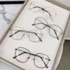 Montura de Gafas Cuadrada Anti Luz Azul Estilo Mismo de Tiktok Transmisión en Vivo Sin Maquillaje Moda Unisex Pareja Popular Gafas Graduadas Terminadas