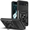 Adequado para Google Pixel9Proxl Capa de Celular Shunjia Googlepixel8A Capa Protetora Anti-Queda com Janela Deslizante