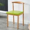 Silla de Comedor para el Hogar de Ocio Transfronteriza Personalizada, Mesa y Sillas de Comedor Minimalistas Modernas para Dormitorio, Silla de Cuerno Integrada de Hierro Forjado