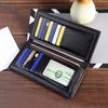 Cartera para hombre, cartera larga multifunción con múltiples tarjetas, fina, para jóvenes, para teléfono móvil, venta al por mayor transfronteriza