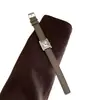 2025 de Alta Gama Angora Rojo Cuadrado Elegante Estilo Coreano Ins Nicho Caja de Acero Simple Nicho Reloj para Mujer