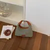 Nova Moda Verão 2026 Bolsa de Palha Portátil, Bolsa Estilosa Formato Dumpling para Férias e Viagem, Bolsa Transversal de Praia