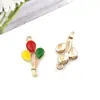 1 Acessório de Joalheria de Liga DIY Pingente Gota de Óleo Ouro K Chaveiro Pingente para Pendurar no Carro Lua Estrela Coração Flor