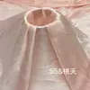 Tecido de Organza Macio Sedoso Franzido Estilo Ilha Atacado Tecido Decorativo para Vestido Lolita de Designer de Alto Padrão