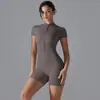 Mono de Yoga Ajustado de Nuevo Estilo con Sensación de Segunda Piel, Cuello Alto, Media Cremallera, Secado Rápido, Traje Deportivo para Correr, Ropa de Fitness