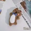 Muñeco de Peluche de Dibujos Animados Creativo Hello Perro Colgante Decoración de Mochila de Estudiante Llavero Pequeño de Niña
