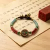 Nuevo brazalete tejido con cuentas vintage de Nepal estilo chino, brazalete de nicho estilo étnico artístico, versátil para exportación transfronteriza
