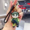 Desenho animado bambu gigante panda chaveiro boneca fofa mochila acessórios carro pendurado garra máquina pequeno presente atacado