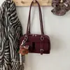 Nova Moda Primavera 2026 Bolsa Boston Retrô de Ombro para Mulheres, Bolsa Tote de Grande Capacidade