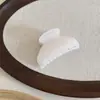 Acessório de Cabelo Presilha Tubarão de Alta Qualidade Estilo Francês Tamanho Médio com Textura de Gel Coreano para Penteado Meio Preso