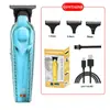 Cortador de Cabelo Recarregável a Bateria de Lítio Mais Vendido Transfronteiriço com Display LCD para Uso Doméstico e Salões de Cabeleireiro Profissionais