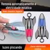 Chaveiro Eliminador de Estática Foguete Anti-Estático para Carro Liberador de Eletricidade Estática do Corpo Humano Bastão Removedor de Eletricidade Estática de Carro
