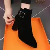 2026 Primavera Otoño Nuevo Comercio Exterior Versátil Retro Tacón Grueso Tacón Alto Botas Estilo Martin Moda Botas de Suela Blanda Transfronterizo