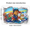Pegatinas de Pared Infantiles Transfronterizas de Comercio Exterior Pegatinas Autoadhesivas de Decoración para Habitación Infantil de Dibujos Animados 3D Patrulla Canina