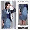 Traje de negocios azul zafiro Four Seasons para mujer, sin planchado, para hombre, para banco, para trabajo, traje de vestir