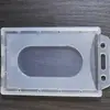 Plástico PP Transparente Fosco Simples Cartão de Controle de Acesso Crachá Identificação de Trabalho Cordão Capa Protetora Crachá de Nome