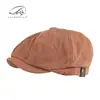 Sombrero Octagonal Simple de Algodón para Hombre de Primavera y Verano, Boina Retro Británica de Pintor, Boina Estilo Japonés, Gorra de Marinero para Mujer, Moderna