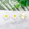 Venda Quente Transfronteiriça Liga de Esmalte Flor Colorida Girassol Acessórios de Joias DIY Colar Brincos Chaveiro Pingente