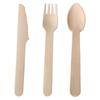 Cuchillo, Tenedor y Cuchara de Madera Desechables, Cuchara para Helado, Cuchara de Madera Estilo Occidental, Tenedor de Madera, Cuchillo de Madera, Grabado Personalizado, Ecológico y Biodegradable