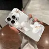 Funda de Teléfono Transparente Sencilla Floral para Samsung S25Ultra S21Fe Magnolia Blanca Protectora Suave de Cobertura Total