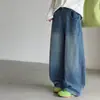 Jeans de primavera e outono para meninas 2026 novo estilo casual estilo coreano e chinês para meninas mais velhas com lapelas nos bolsos frontais e traseiros, design transfronteiriço moderno