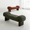 Banco de Lujo Nórdico para Dormitorio, Banco al Pie de la Cama, Casa de Huéspedes, Uso Doméstico, Sala de Estar, Banco de Alta Gama para Cambiar Zapatos, Banco Sofá Largo de Madera Maciza
