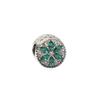 Nuevas Cuentas de Aleación con Incrustaciones de Diamantes de Jiaren, Agujero Grande, Personalizadas DIY, Copo de Nieve de Diamantes Completos, Accesorios para Pulsera de Cuentas, Joyería Hecha a Mano