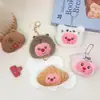 Pingente de castor de pelúcia broche de desenho animado fofo acessórios chaveiro pingente de bolsa cachecol protetores de ouvido acessórios de vestuário atacado