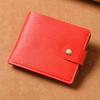 Cartera para Mujer Corta Multifuncional Simple Delgada con Botón Plegable Cartera para Hombre Mini Pequeña Monedero Plateado Bolso Tarjetero