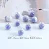 Cuentas de cerámica agrietada por hielo de Jingdezhen 10 mm gota de agua cuentas semiacabadas pulsera diy suelta accesorios de joyería pequeña venta al por mayor