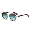 Nuevas Gafas de Sol Redondas Europeas y Americanas para Mujer, Gafas de Sol Metálicas de Alta Gama para Hombre, Gafas Retro Hip-Hop Punk Transfronterizas