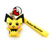 Chaveiro Pingente Pato Pokemon Cola Macia PVC Pikachu Desenho Animado Pokemon Chaveiro de Bolsa
